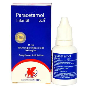 Paracetamol Infantil 100 Mg/Ml 15 Ml Lab Chile